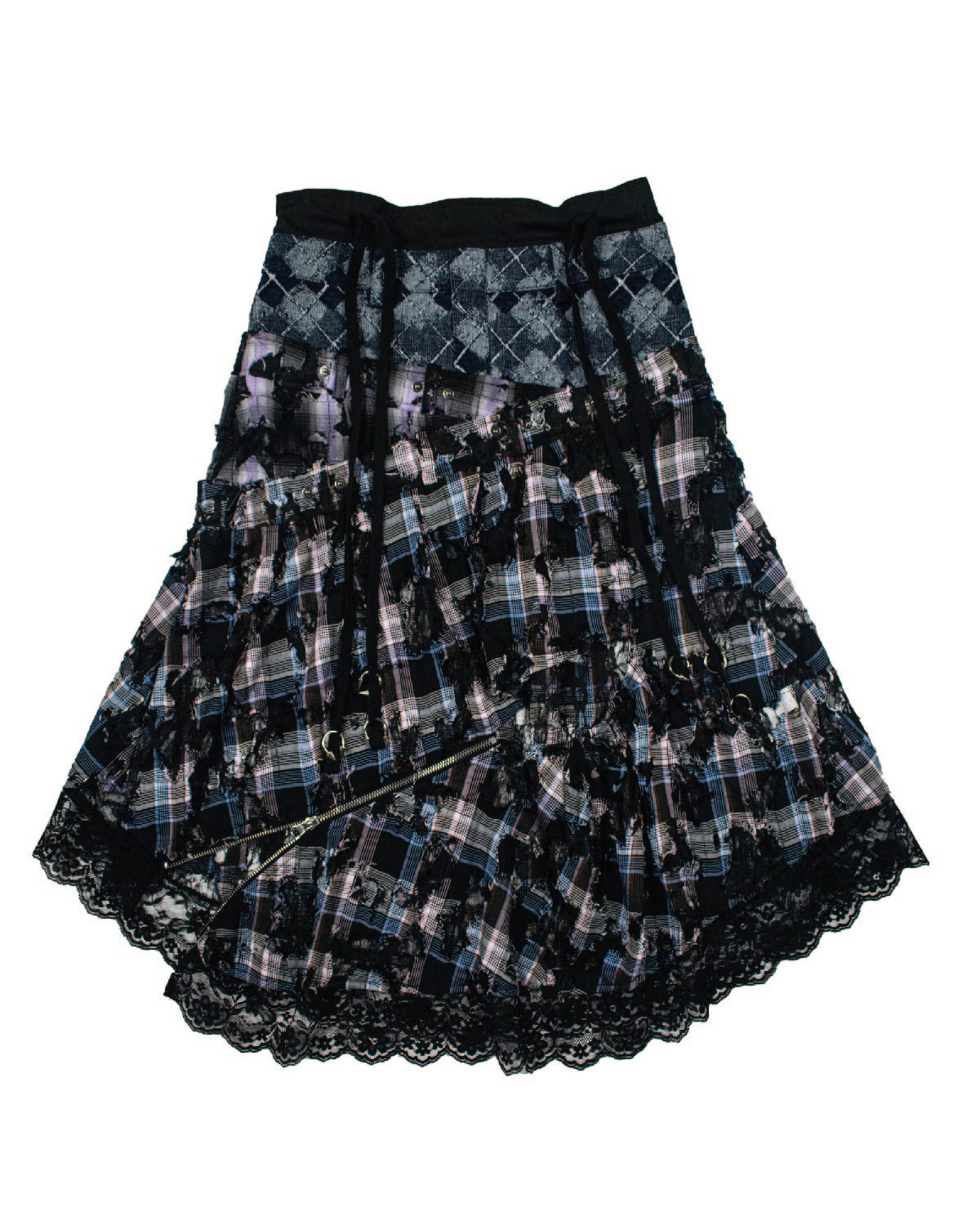 25SS-004 SKIRT - FRAYED BANQUET