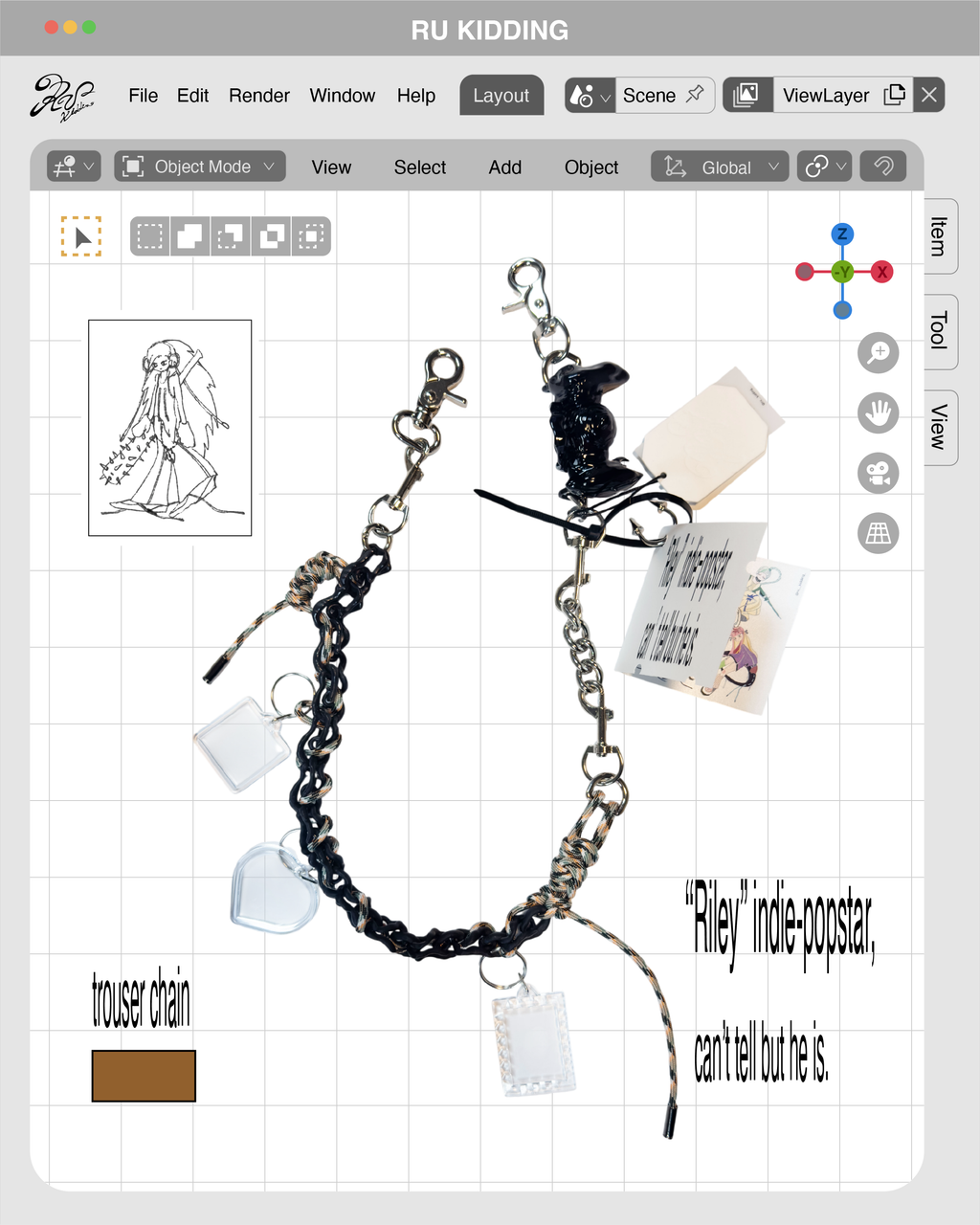 《Special Project Piece 001》 "Trouser Chain"