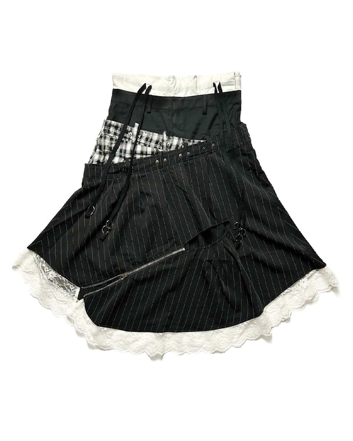25SS-004 SKIRT - FRAYED BANQUET
