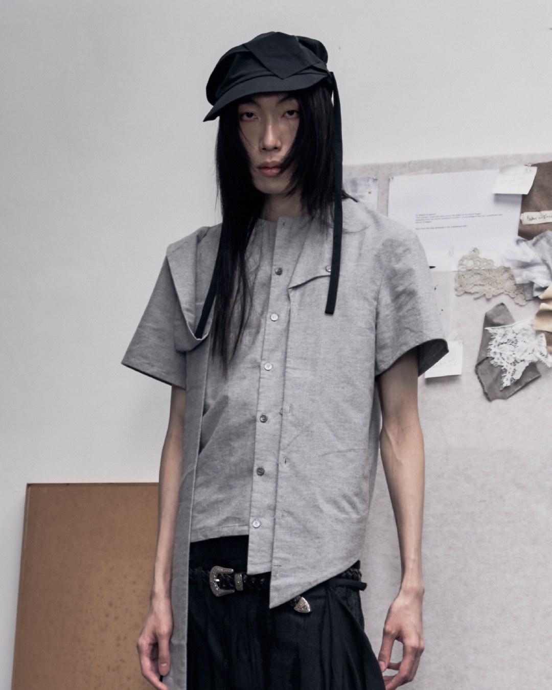 26Pre-Fall 013 Shirt - Velied (Gray)