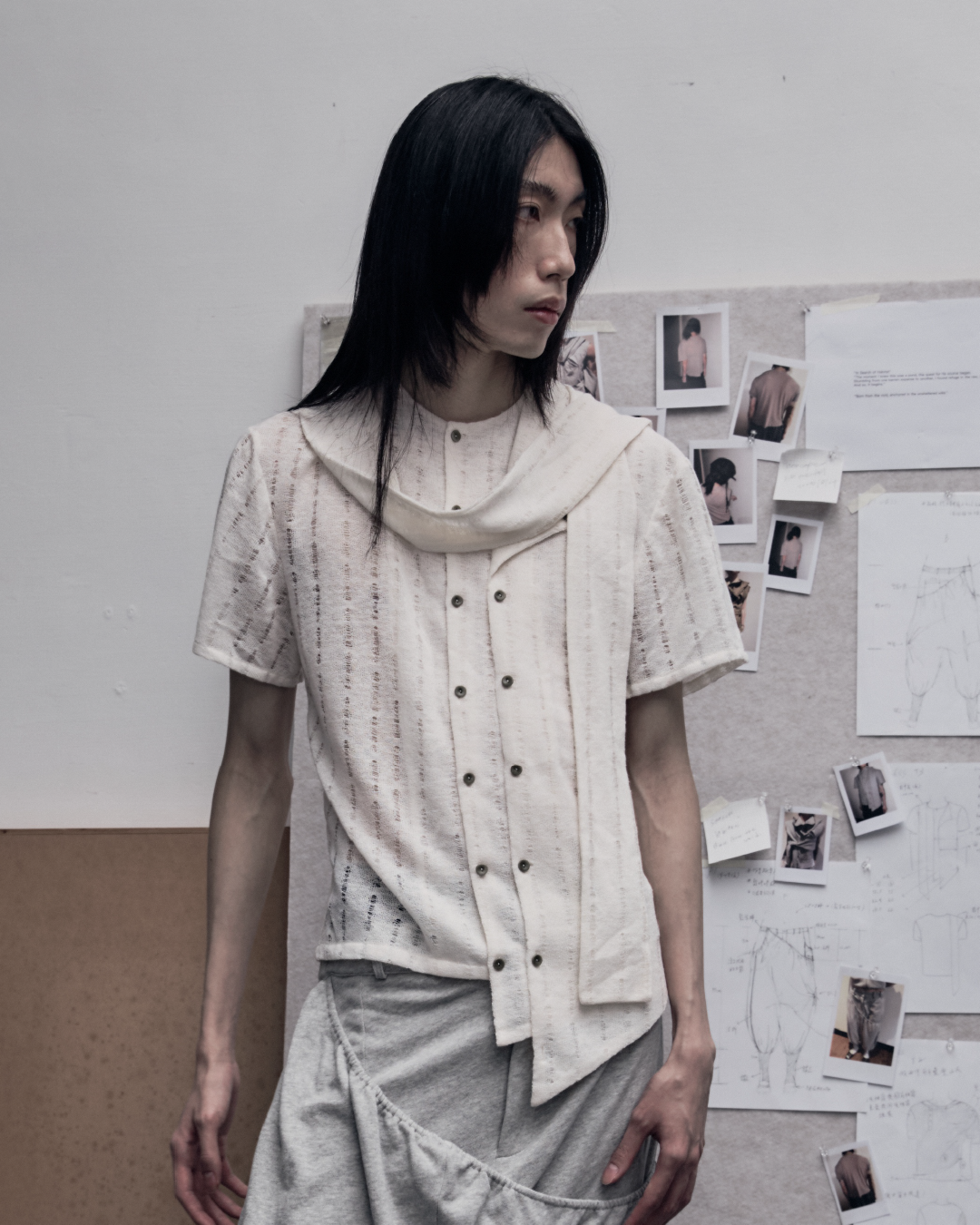 26Pre-Fall 013 Shirt - Velied (Beige)