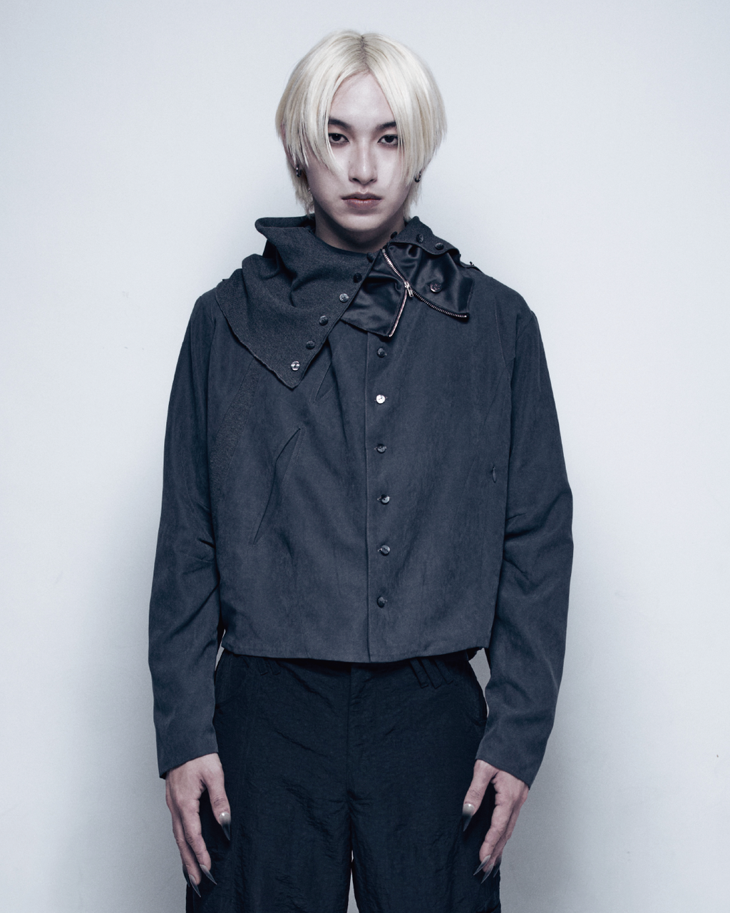 25AW-005 JACKET - Silent twin (Stone blue)