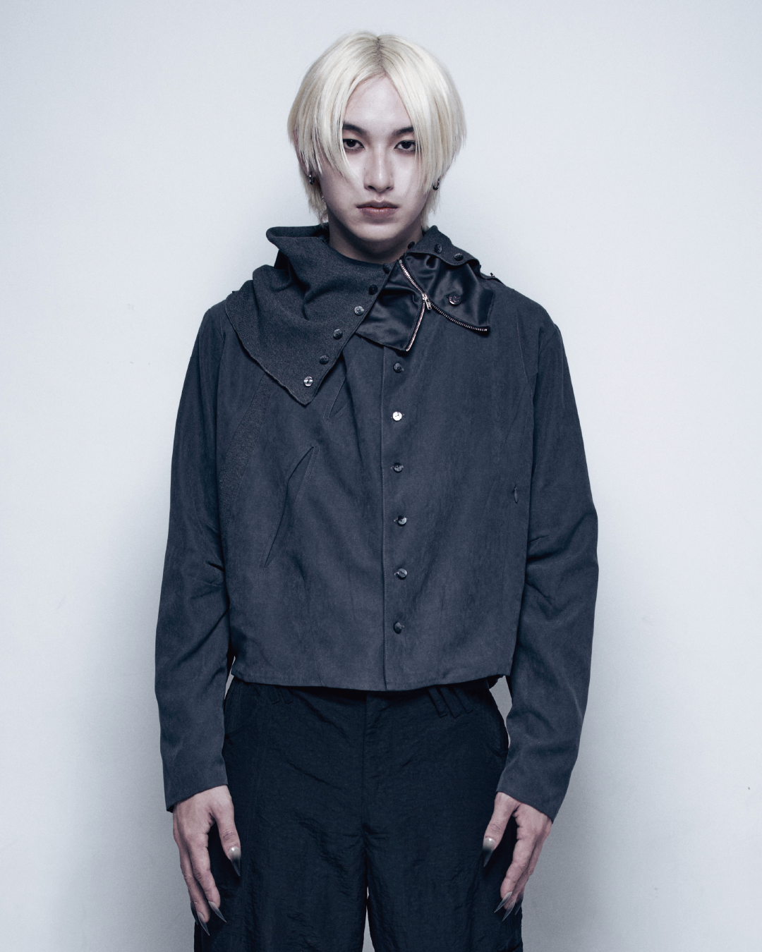 25AW-005 JACKET - Silent twin (Stone blue)