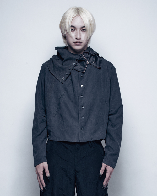 25AW-005 JACKET - Silent twin (Stone blue)