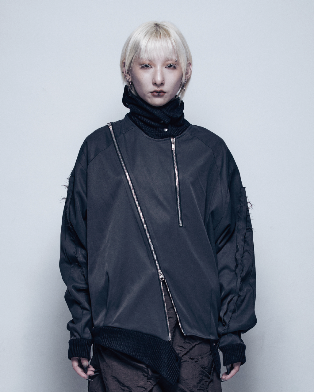 25AW-006 JACKET - step into another (Black)