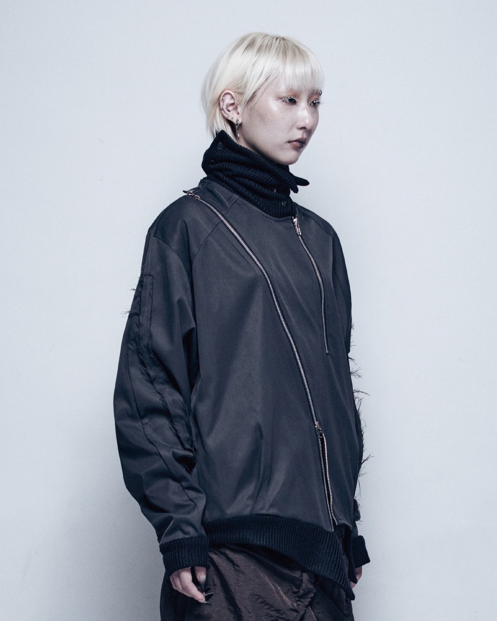 25AW-006 JACKET - step into another (Black)