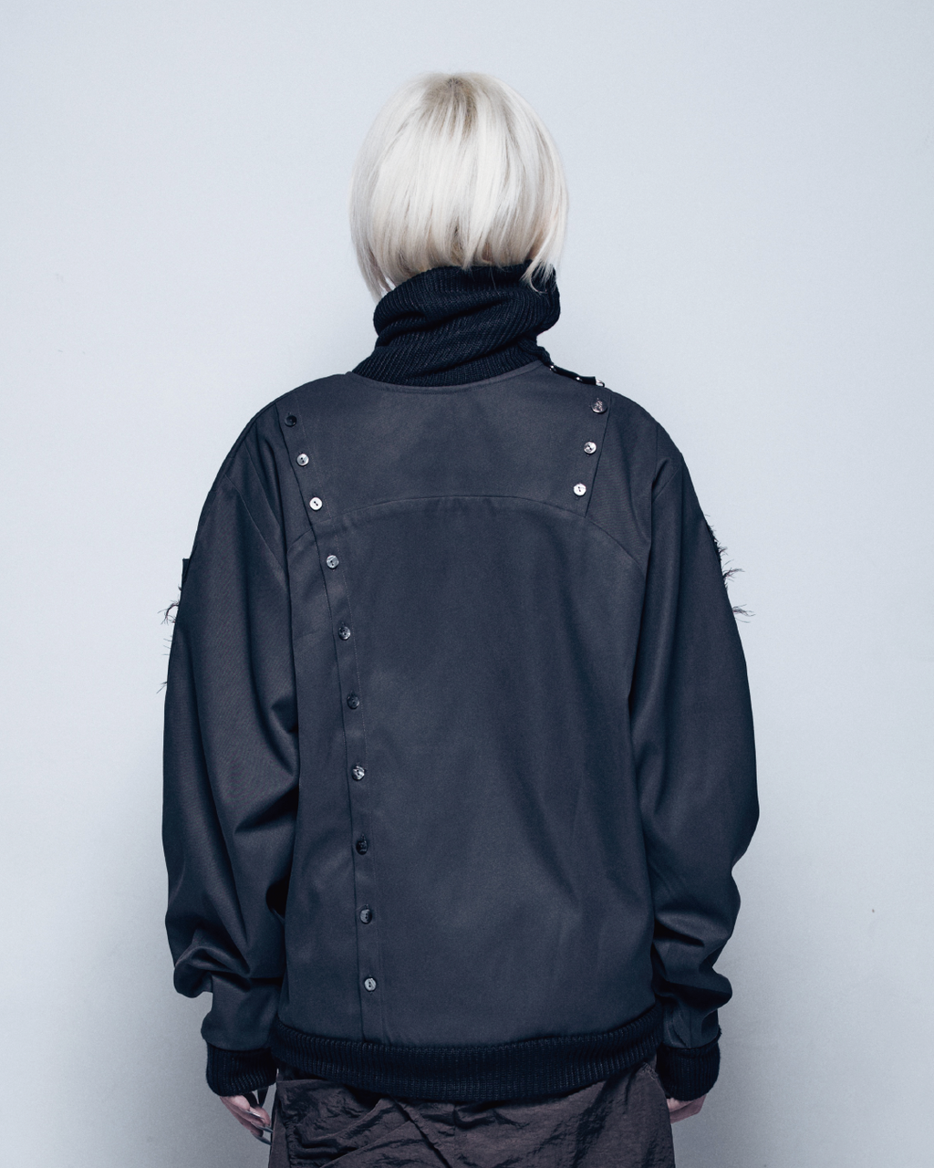 25AW-006 JACKET - step into another (Black)