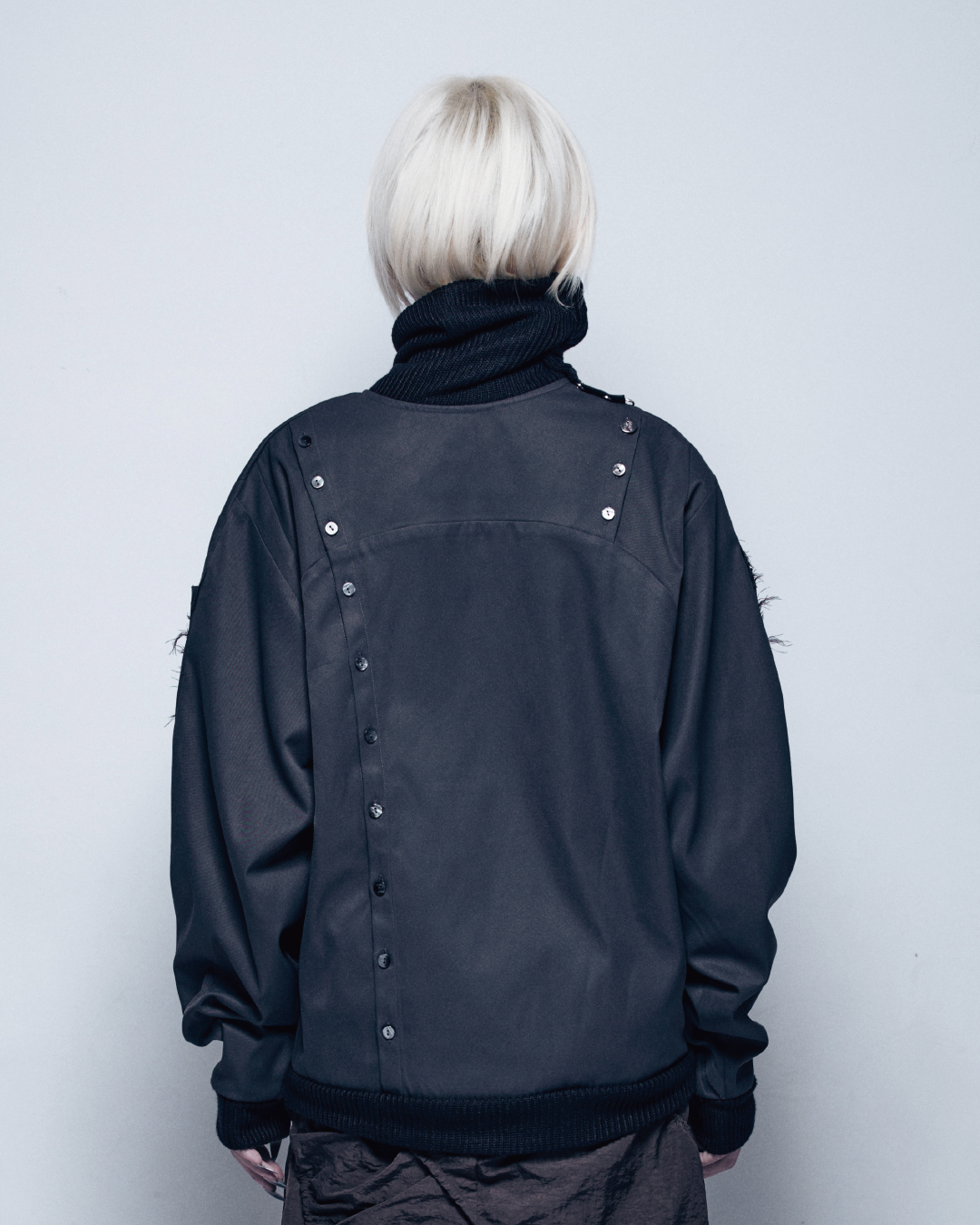 25AW-006 JACKET - step into another (Black)