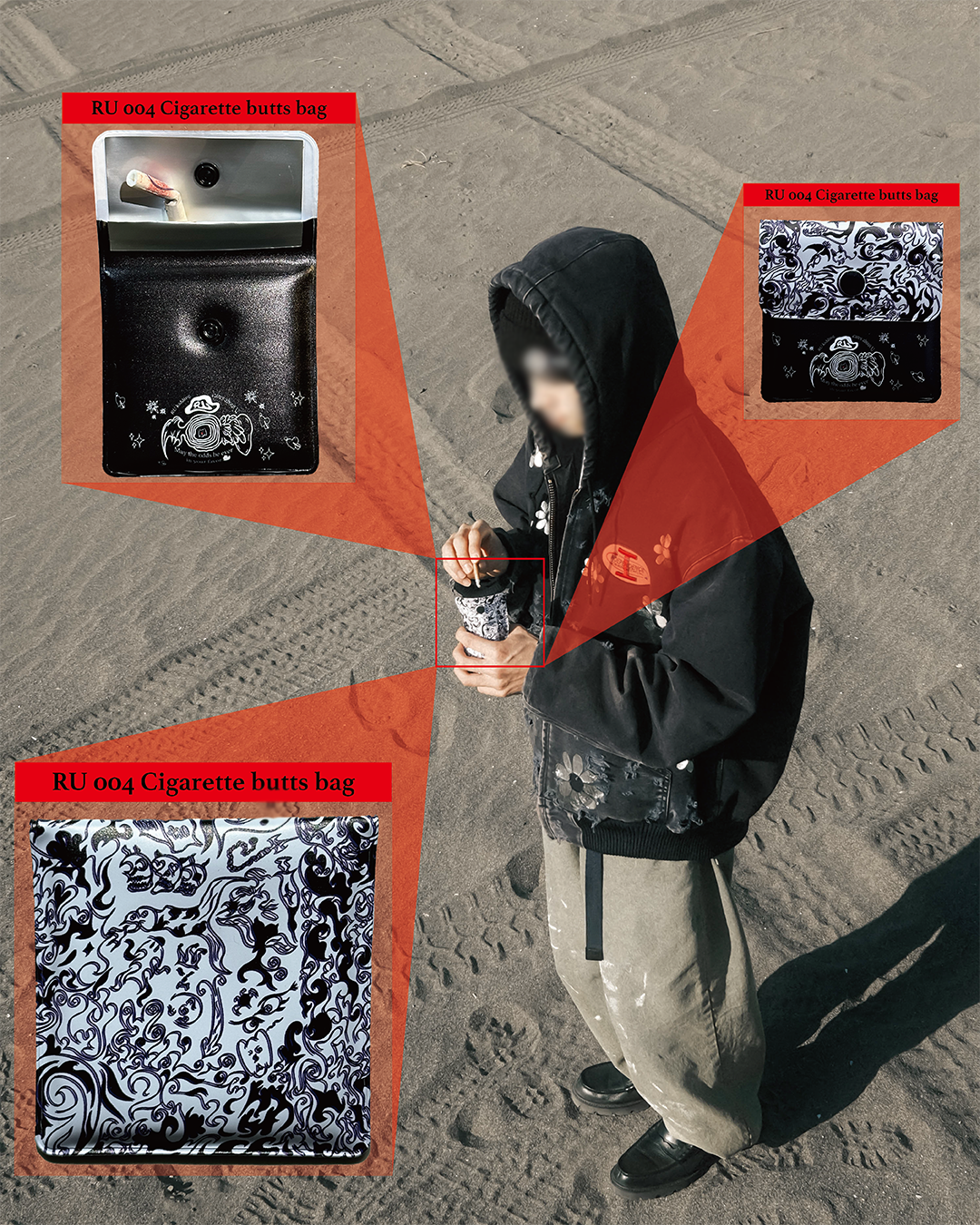 CIGARETTE BUTTS BAG