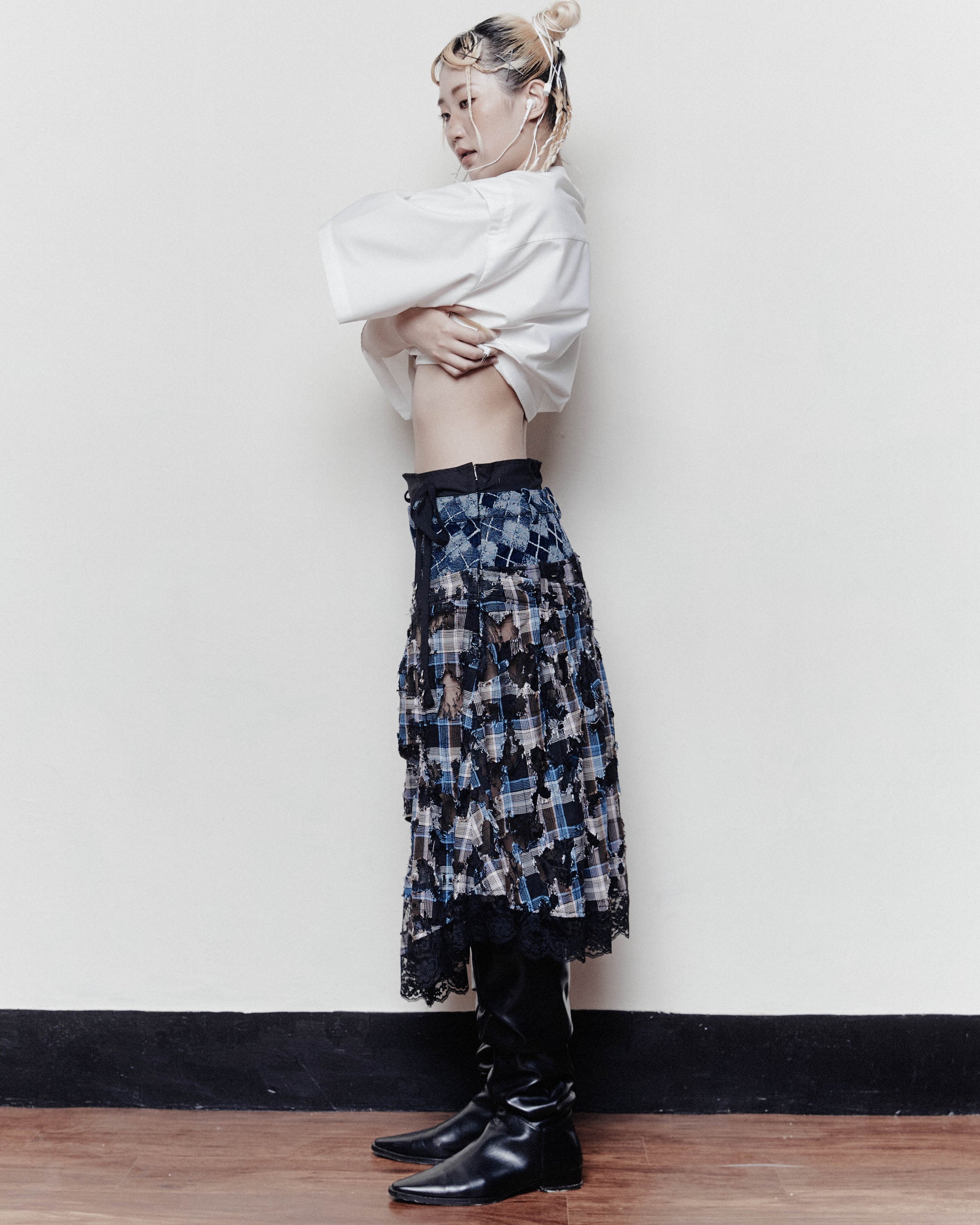 004 SKIRT - FRAYED BANQUET